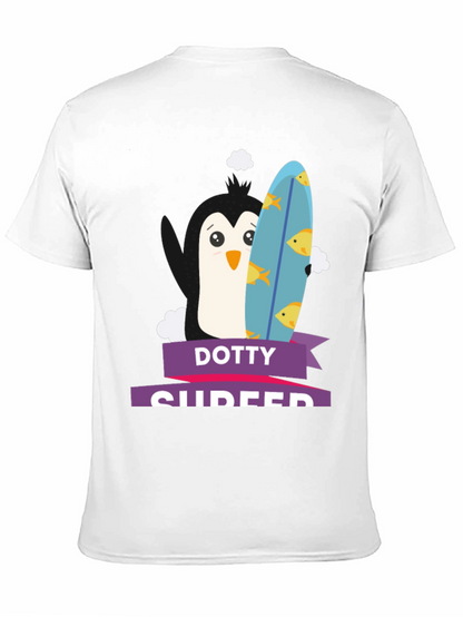 Dotty Surfer Graphic Tee -  Fun Summer T-Shirt