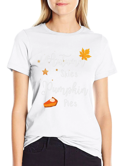 Autumn Skies & Pumpkin Pies Graphic T-Shirt