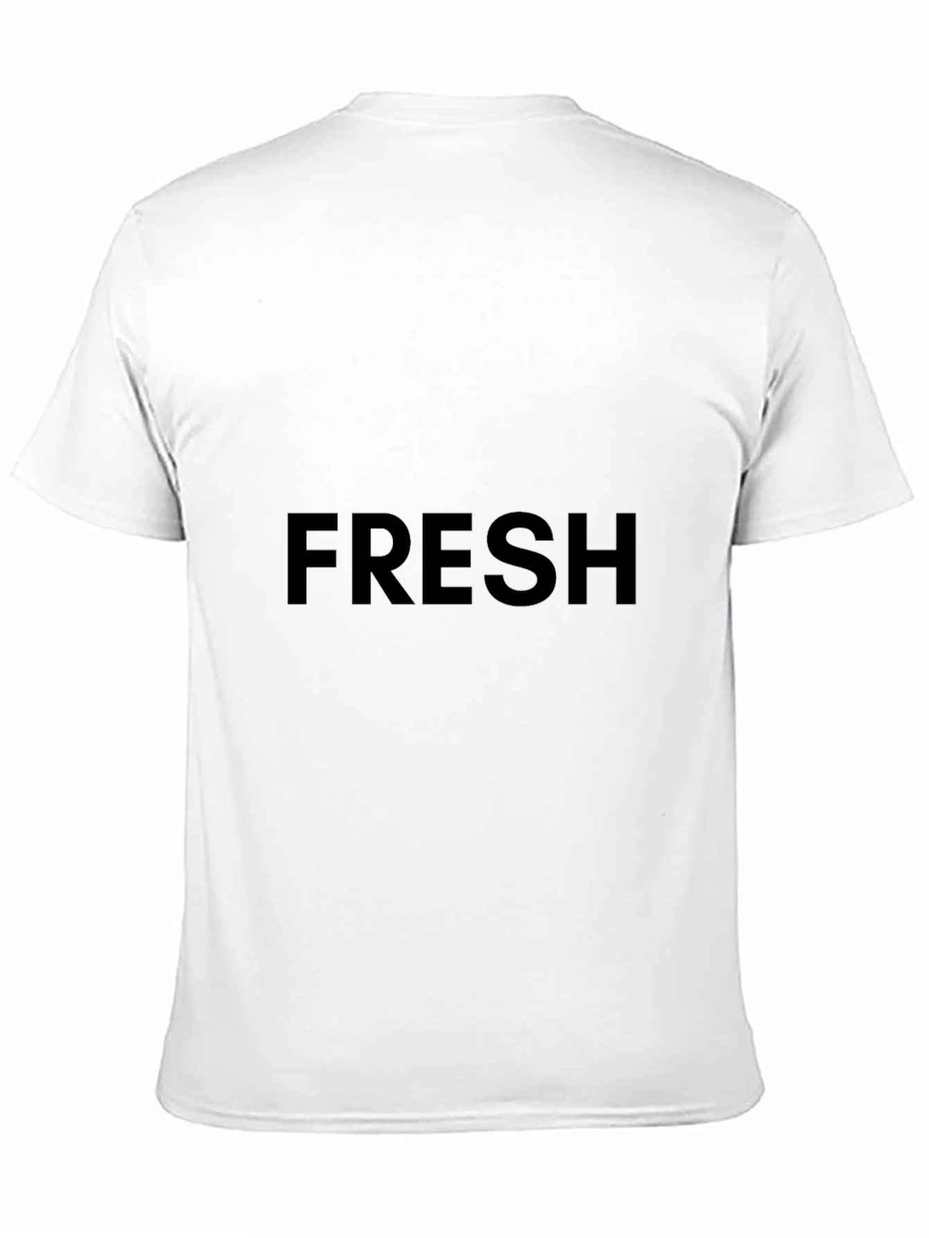 Mens Black FRESH Graphic Tee - Casual Comfort