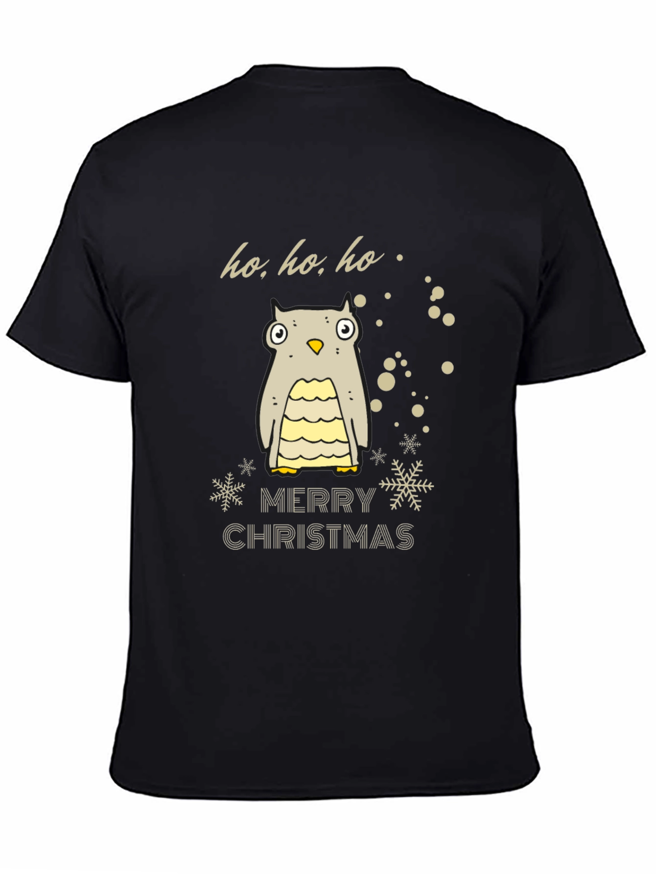 Festive Owl Merry Christmas Holiday T-Shirt