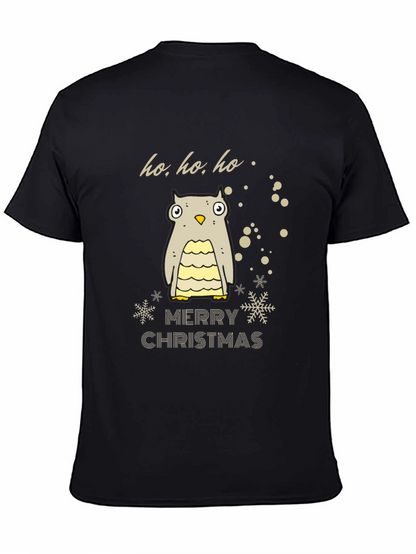 Festive Owl Merry Christmas Holiday T-Shirt