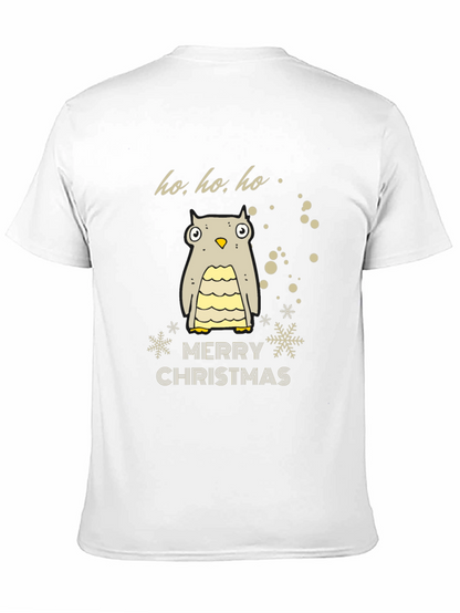 Festive Owl Merry Christmas Holiday T-Shirt