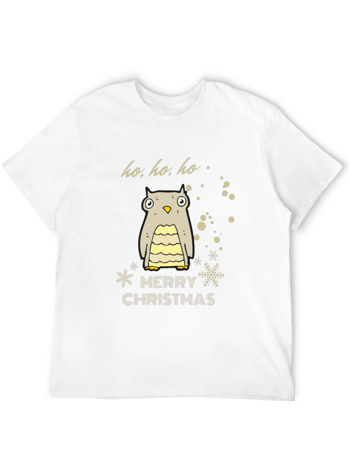 Festive Owl Merry Christmas Holiday T-Shirt