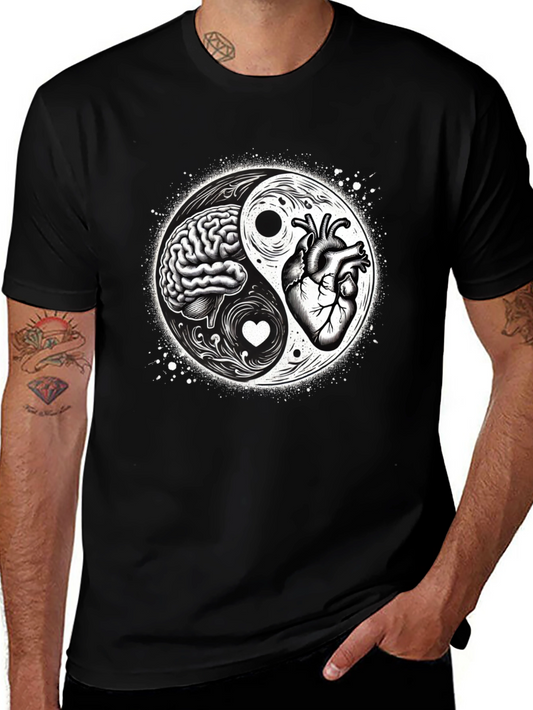 Brain & Heart Yin Yang T-Shirt
