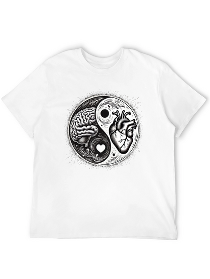 Brain & Heart Yin Yang T-Shirt