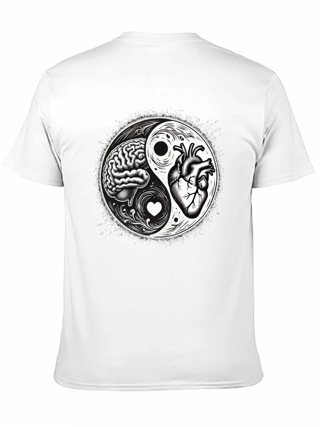 Brain & Heart Yin Yang T-Shirt