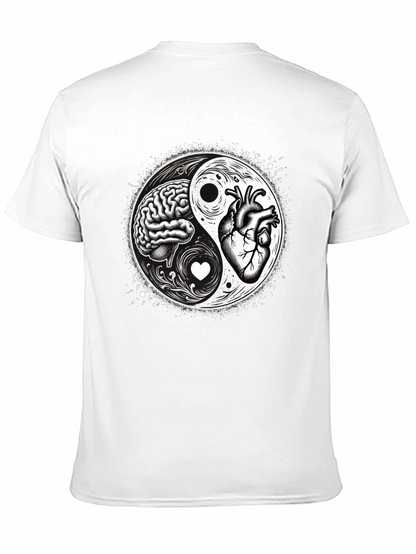 Brain & Heart Yin Yang T-Shirt