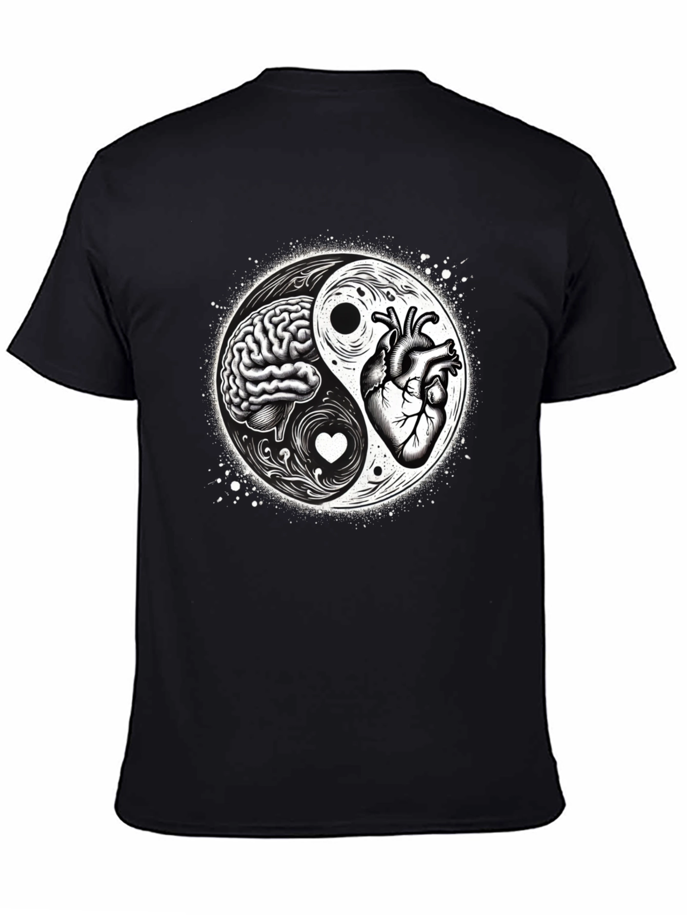 Brain & Heart Yin Yang T-Shirt
