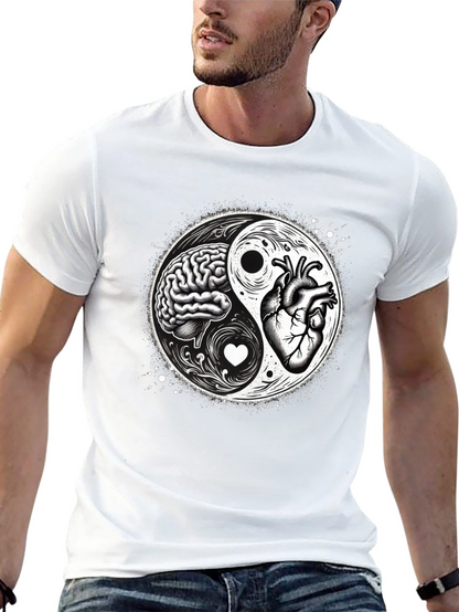 Brain & Heart Yin Yang T-Shirt