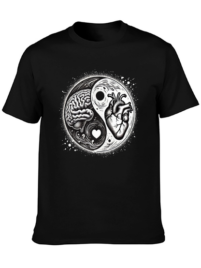 Brain & Heart Yin Yang T-Shirt