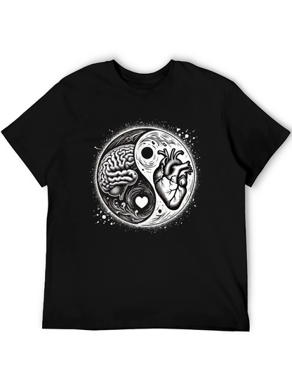 Brain & Heart Yin Yang T-Shirt