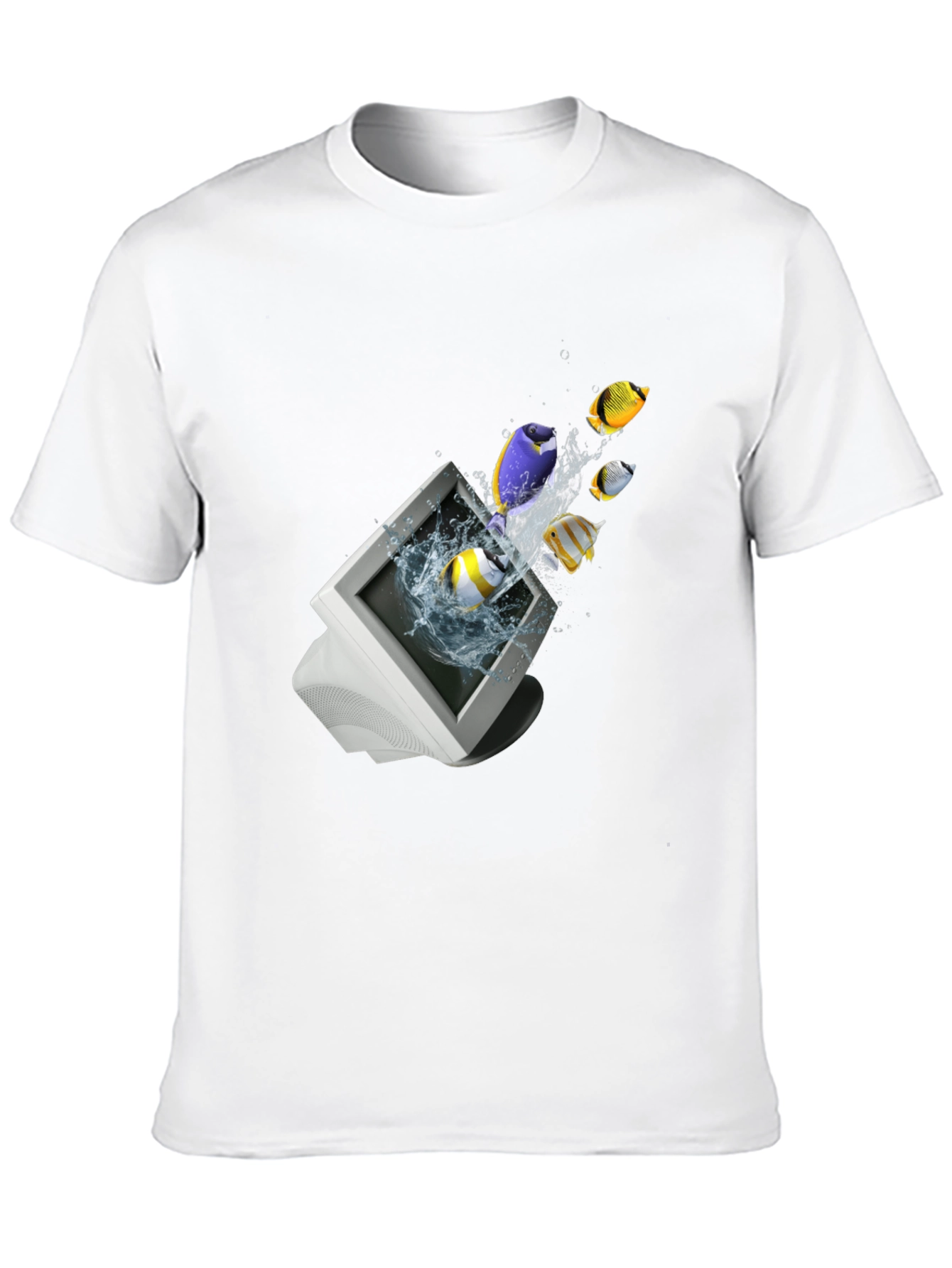 Retro Computer Fish T-Shirt