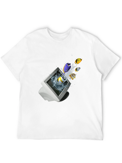 Retro Computer Fish T-Shirt