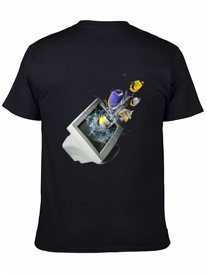 Retro Computer Fish T-Shirt