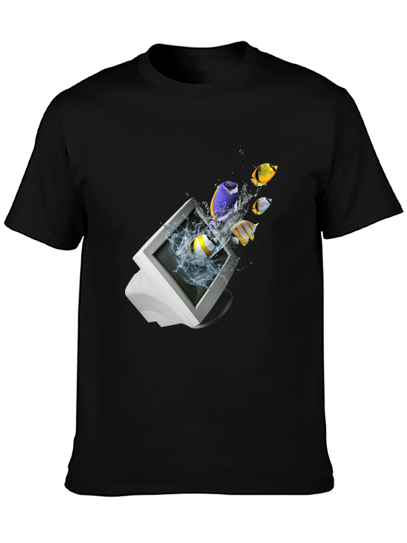 Retro Computer Fish T-Shirt