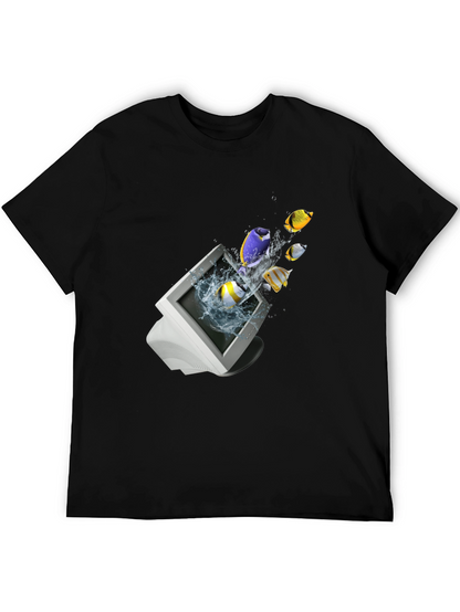 Retro Computer Fish T-Shirt