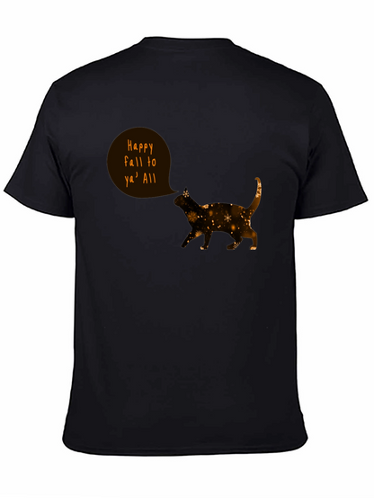 Happy Fall Cat T-Shirt