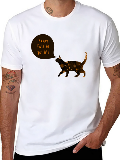 Happy Fall Cat T-Shirt
