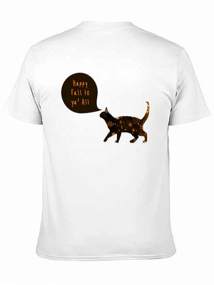 Happy Fall Cat T-Shirt