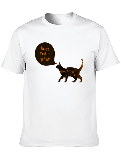 Happy Fall Cat T-Shirt