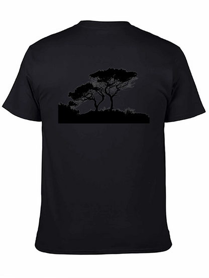 Black Tree Silhouette Graphic Tee