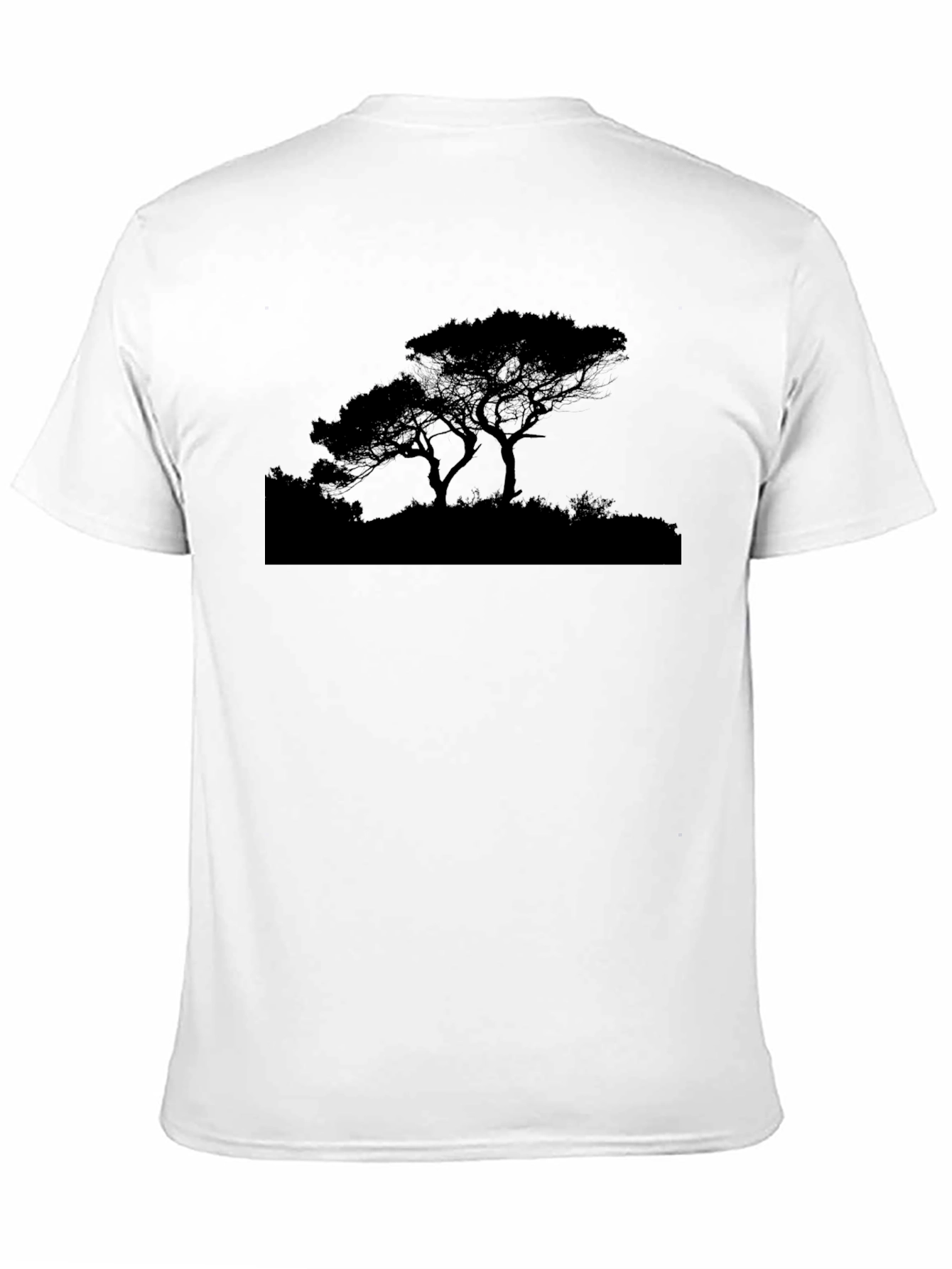 Black Tree Silhouette Graphic Tee