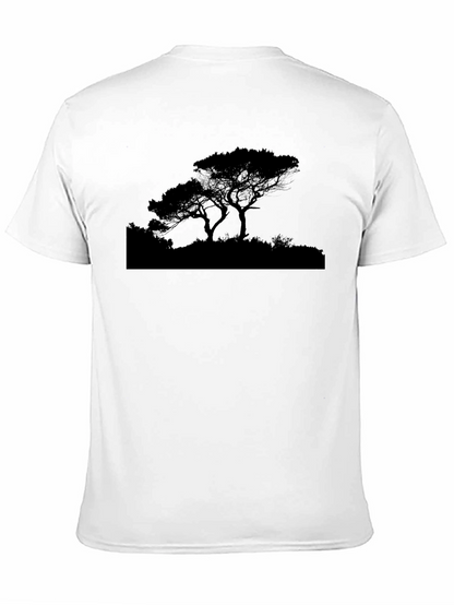 Black Tree Silhouette Graphic Tee