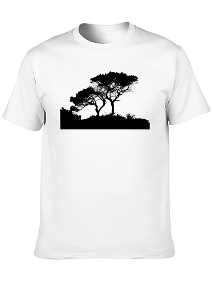 Black Tree Silhouette Graphic Tee