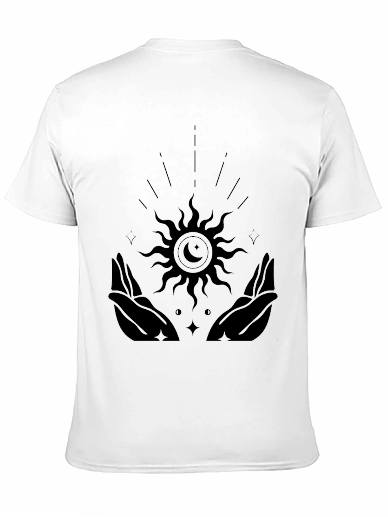 Celestial Hands Graphic Tee - Black Unisex T-Shirt