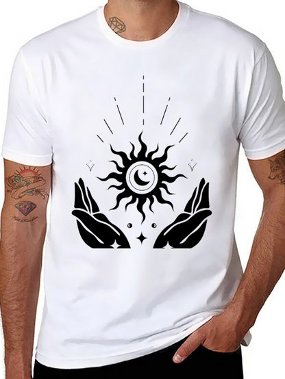 Celestial Hands Graphic Tee - Black Unisex T-Shirt