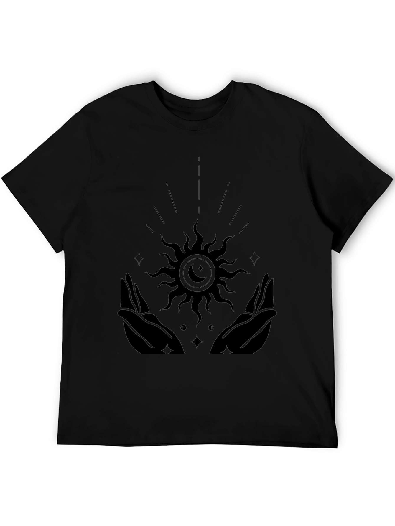 Celestial Hands Graphic Tee - Black Unisex T-Shirt