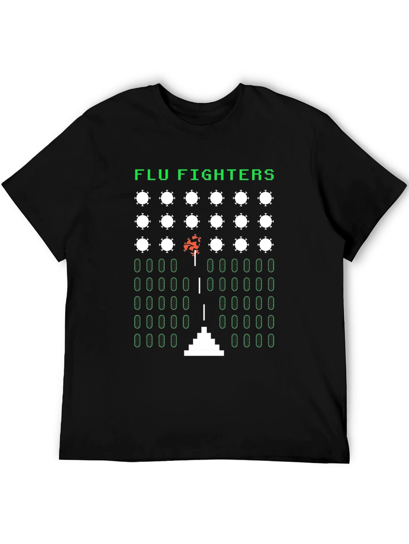 Flu Fighters Retro Gaming T-Shirt