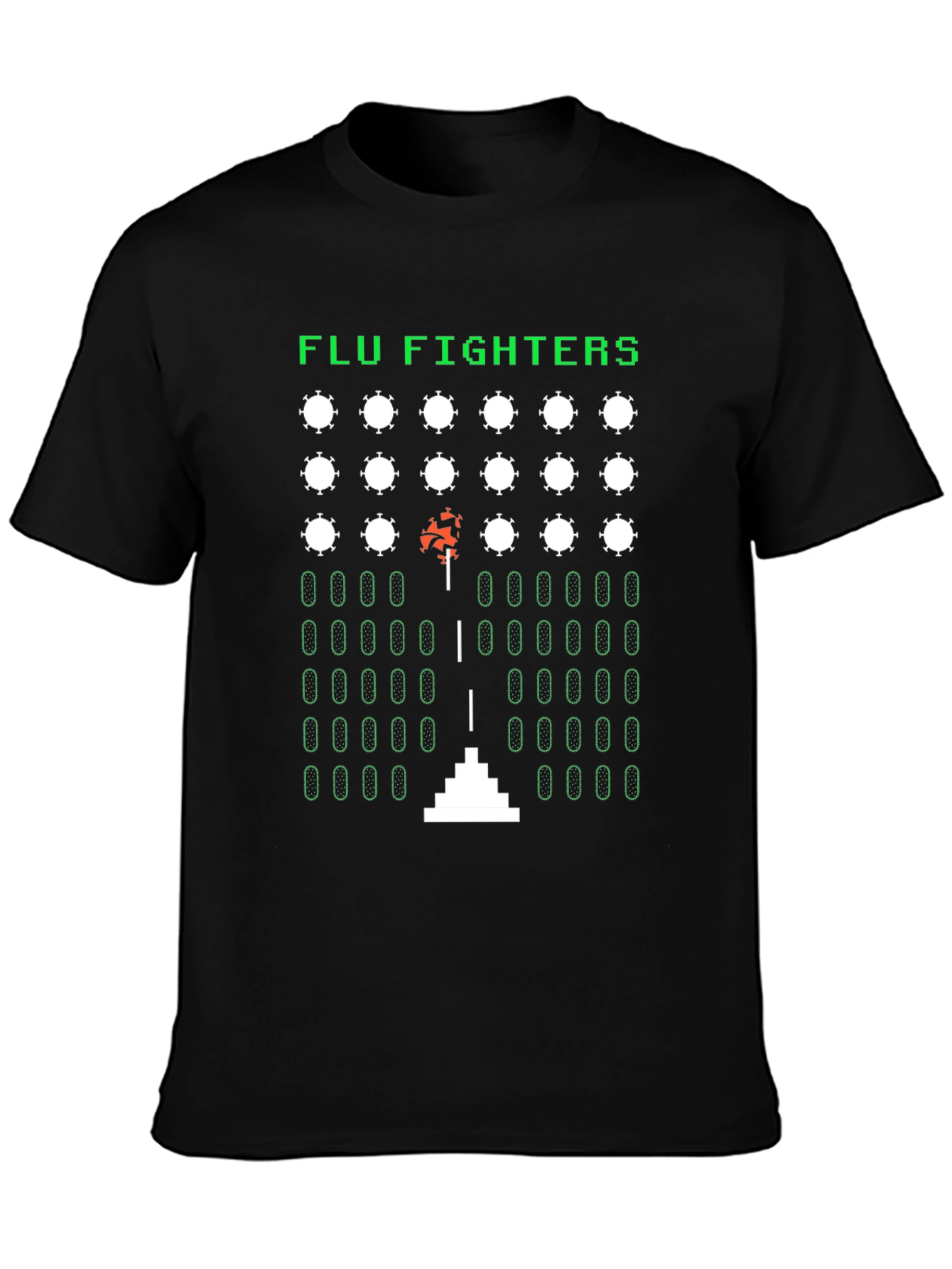 Flu Fighters Retro Gaming T-Shirt