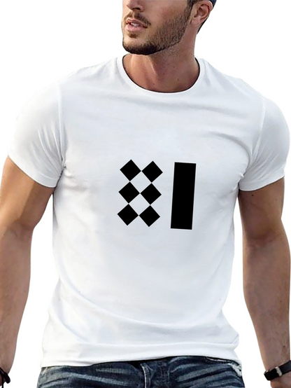 Modern Graphic Tee - Black Minimalist Design