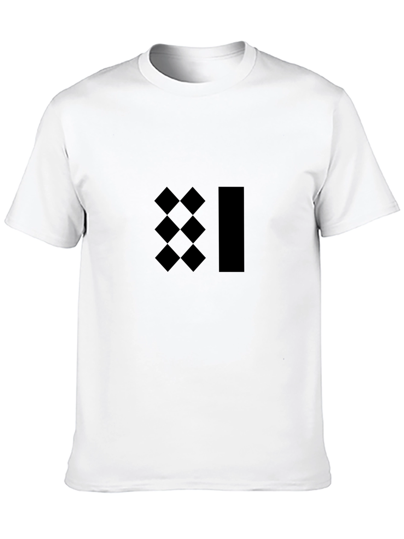 Modern Graphic Tee - Black Minimalist Design