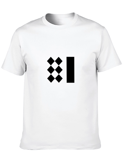 Modern Graphic Tee - Black Minimalist Design