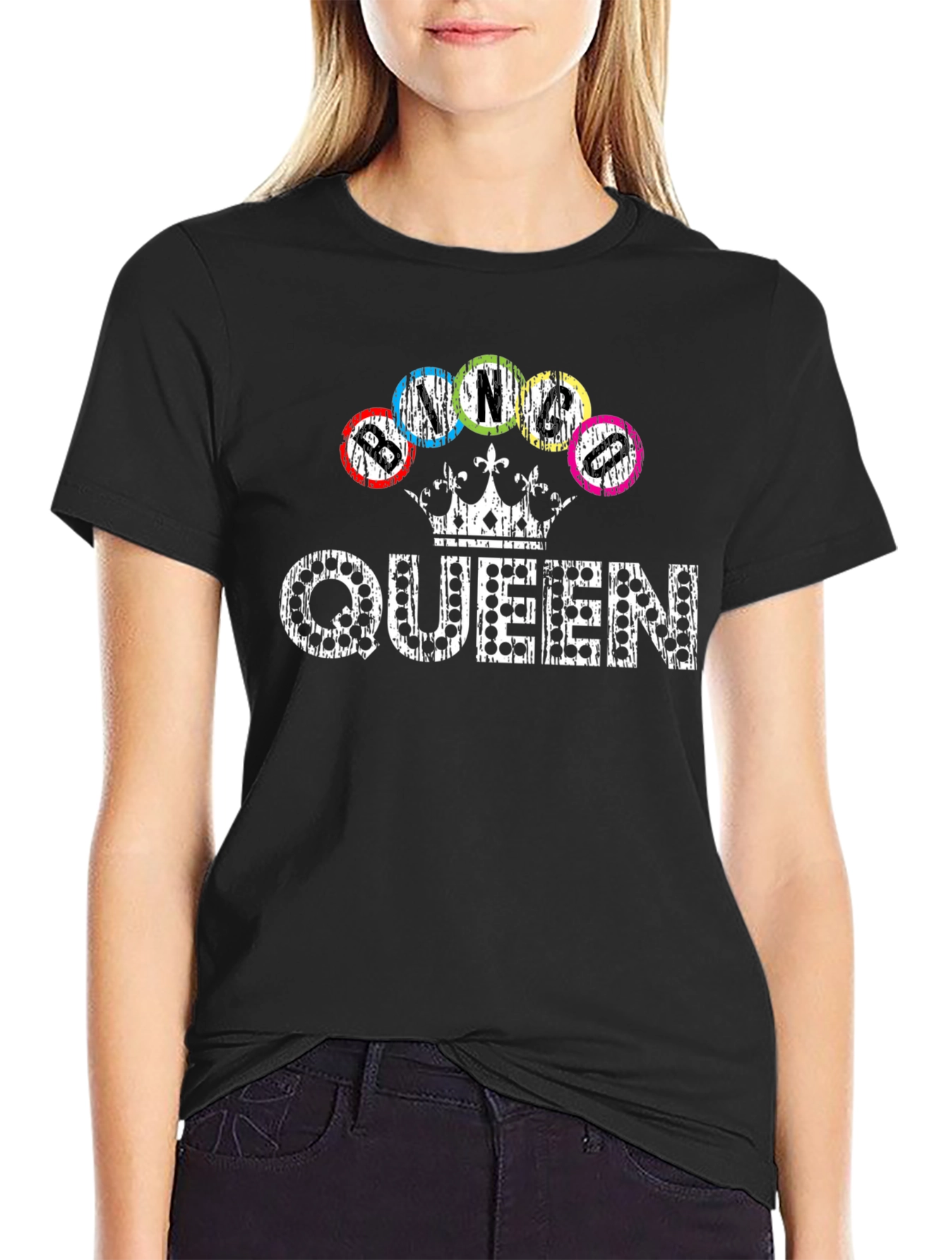 Bingo Queen T-Shirt - Fun & Stylish!