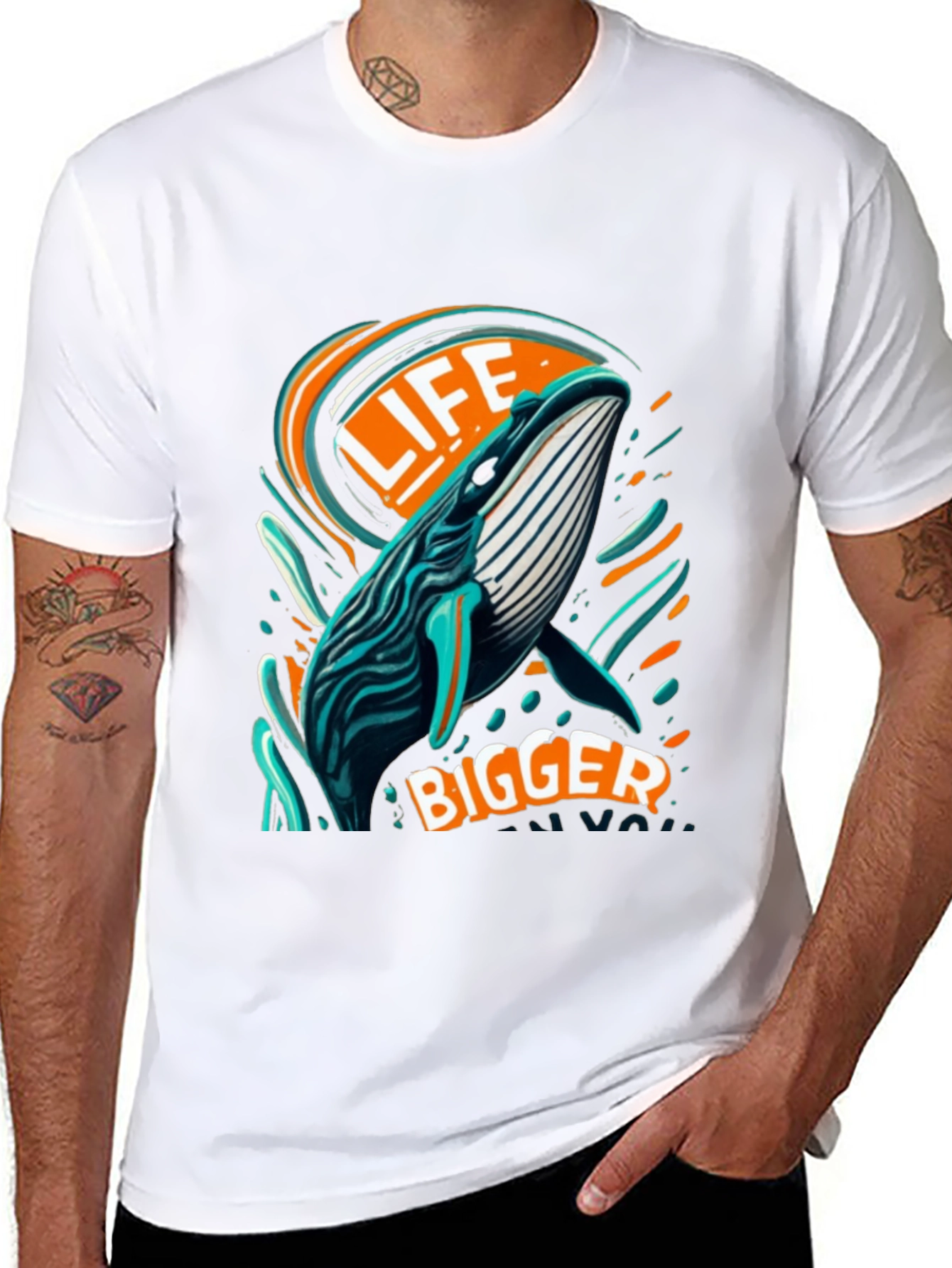 Life Bigger Whale Graphic Tee