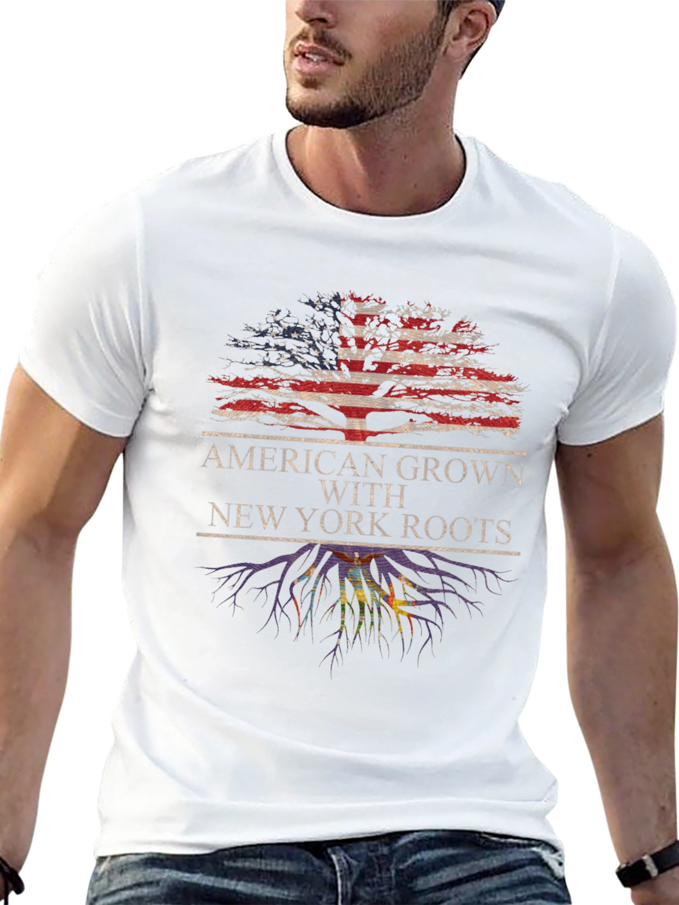 American Grown New York Roots Graphic Tee