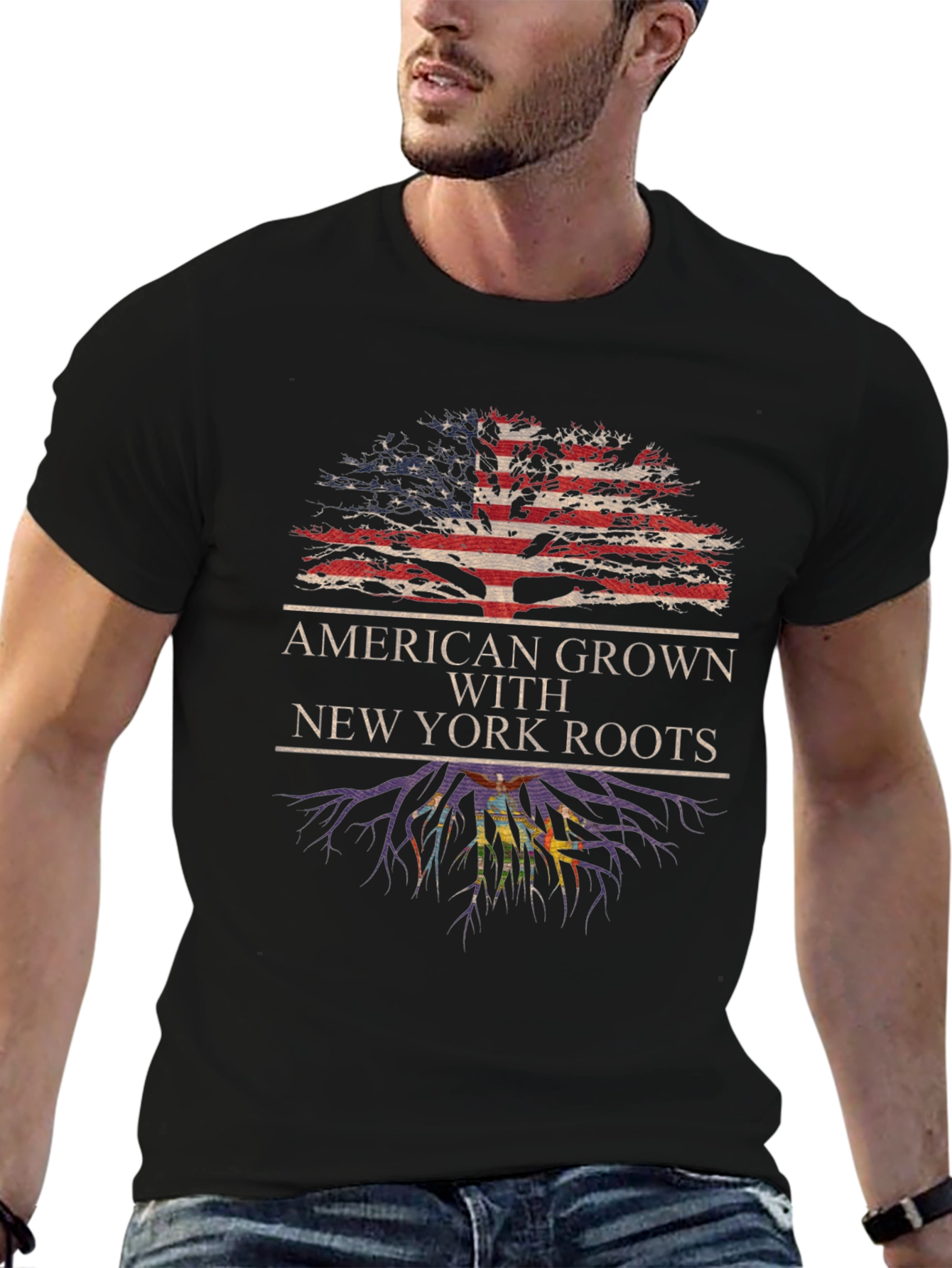 American Grown New York Roots Graphic Tee