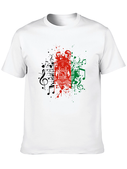 Afghanistan Flag Music T-Shirt - Stylish Graphic Tee