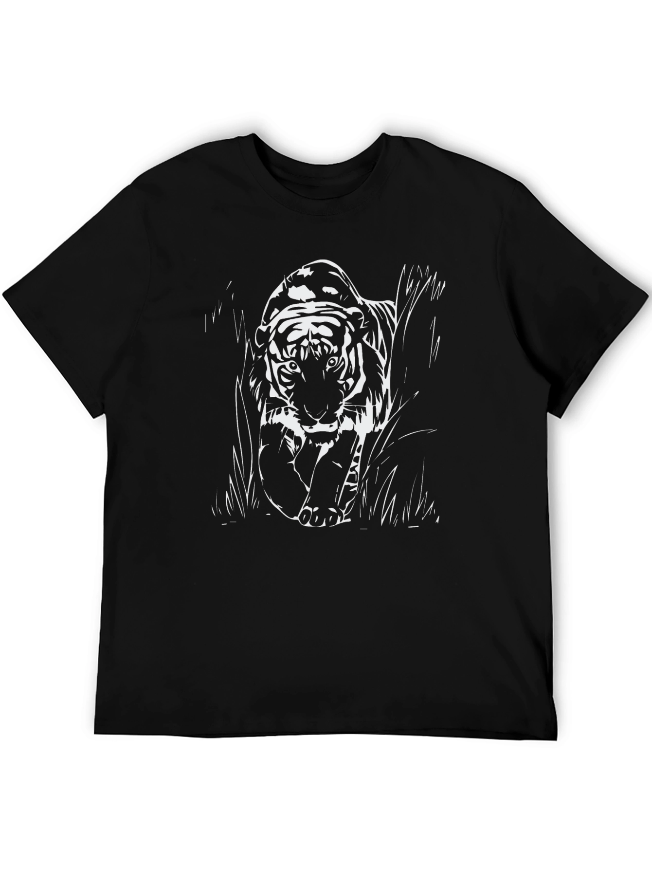 Black Tiger Graphic Tee - Urban Cool