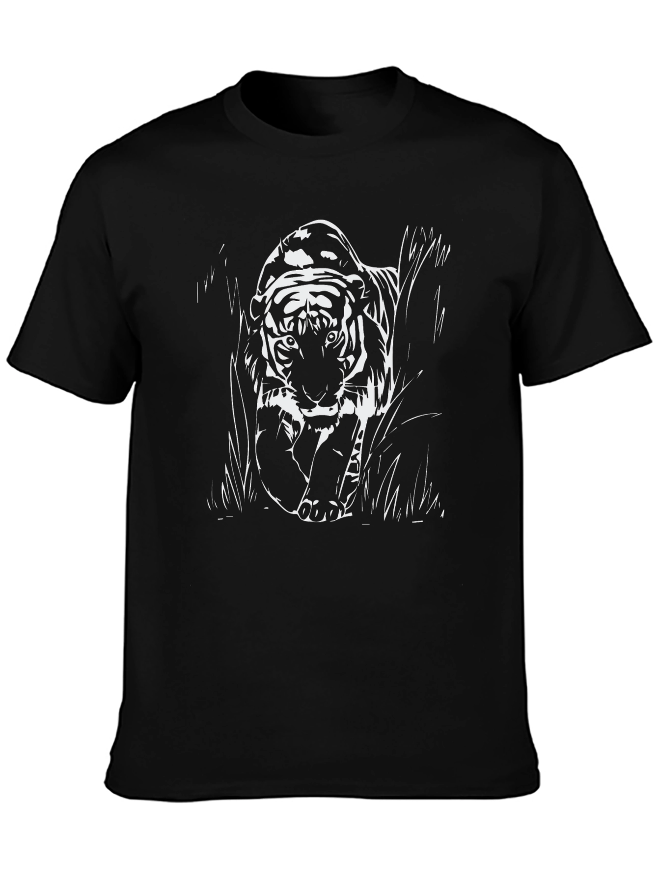 Black Tiger Graphic Tee - Urban Cool