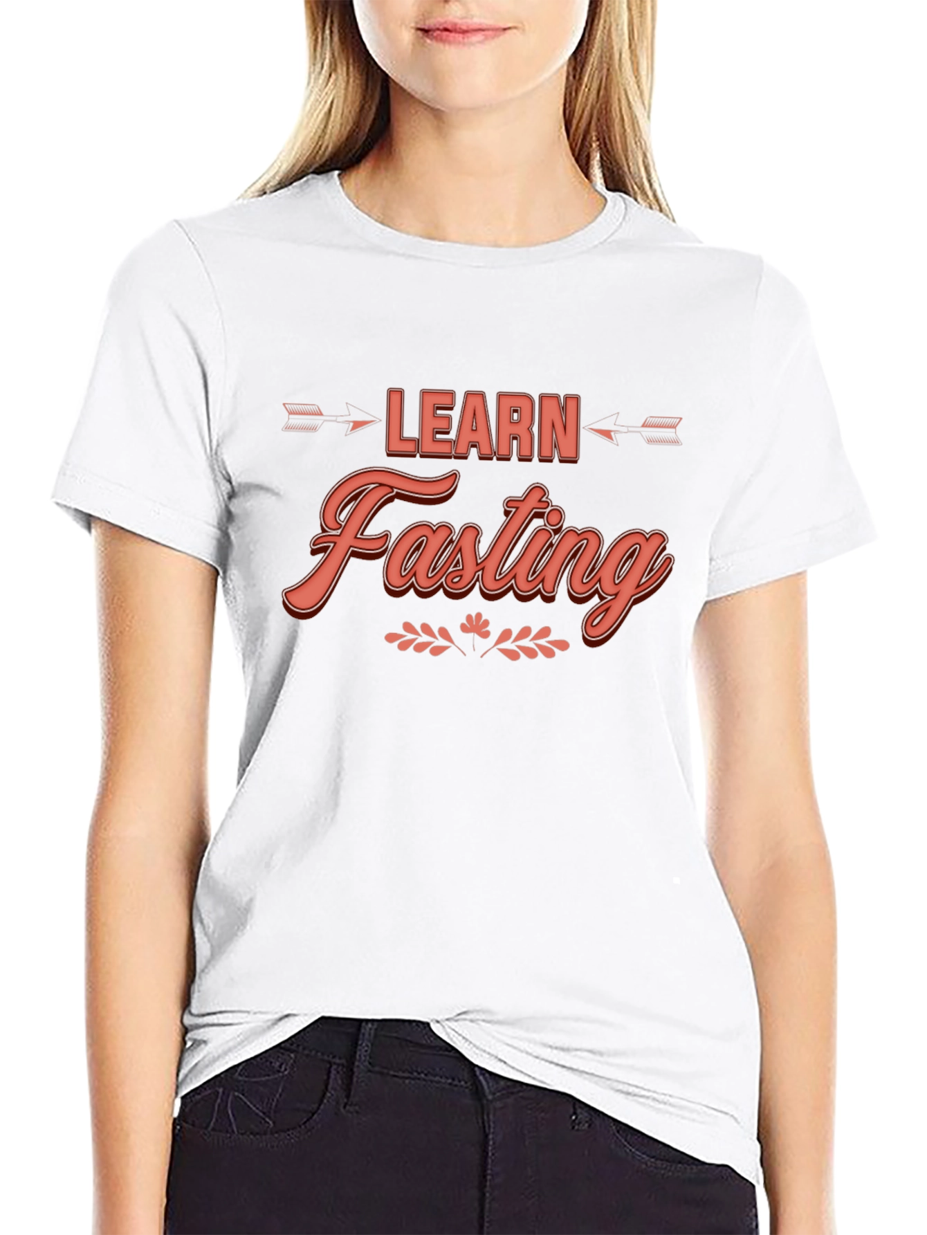 Learn Fasting Black Graphic Tee - Trendy Casual Wear