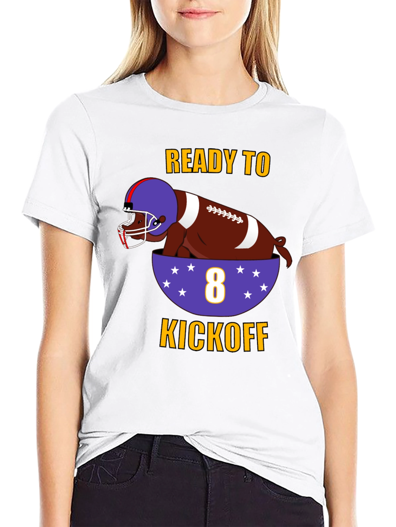 Ready to Kickoff Football T-Shirt