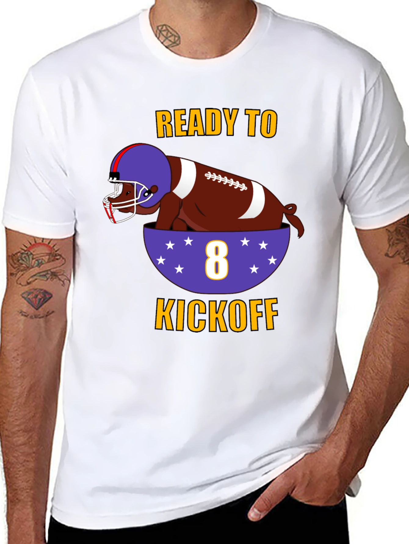Ready to Kickoff Football T-Shirt