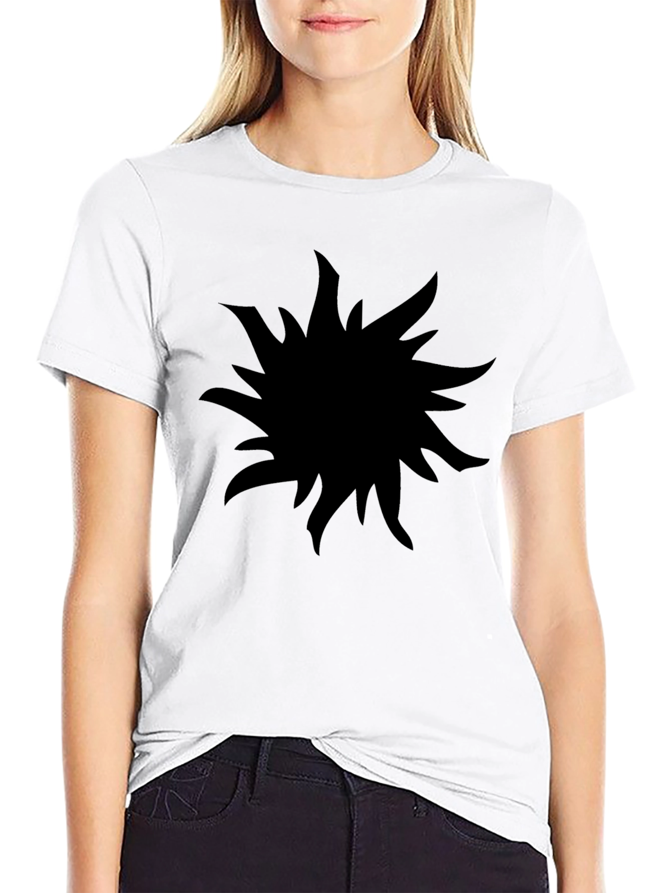 Abstract Graphic Black T-Shirt