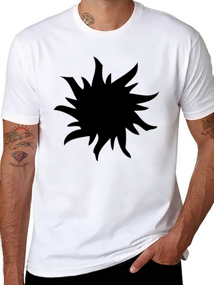 Abstract Graphic Black T-Shirt
