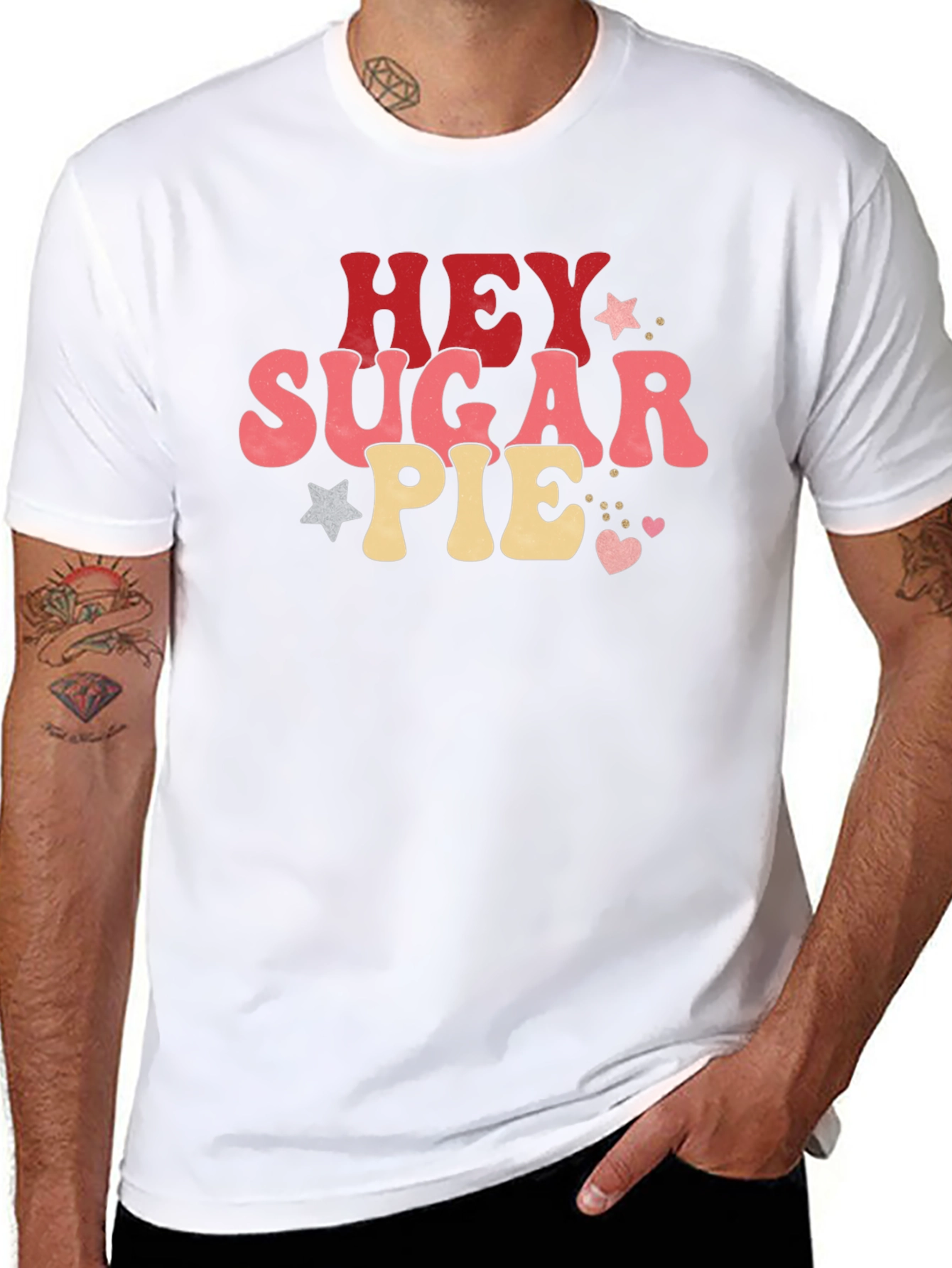 Hey Sugar Pie Black Graphic Tee