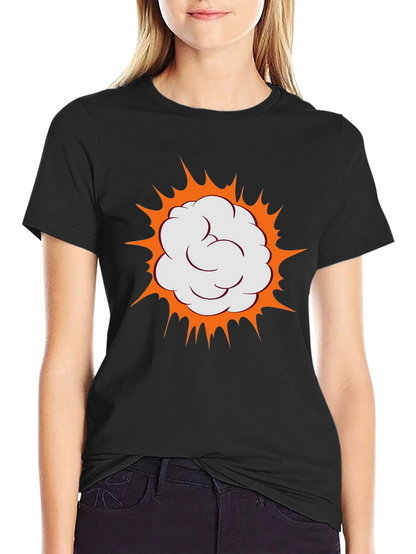 Boom Comic Cloud Graphic Black T-Shirt